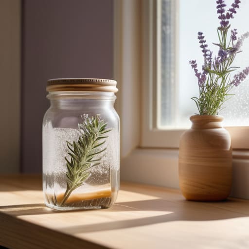 The Baking Soda Odor Absorber Rituals jars.