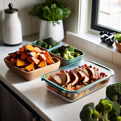 Meal prepping for Finding Your Rhythm.