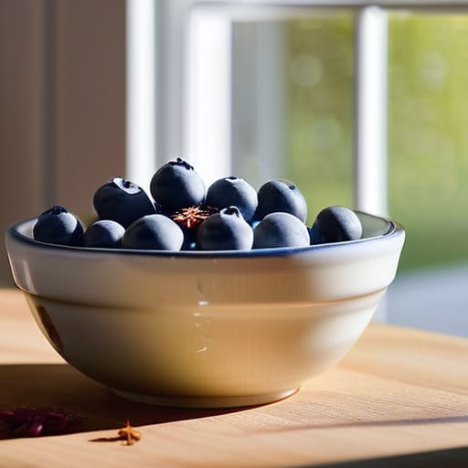 Greek Yogurt with a Twist and blueberries.