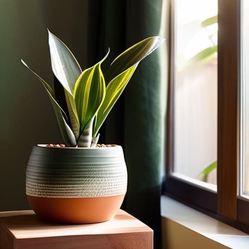 The Indestructible Snake Plant in a room.